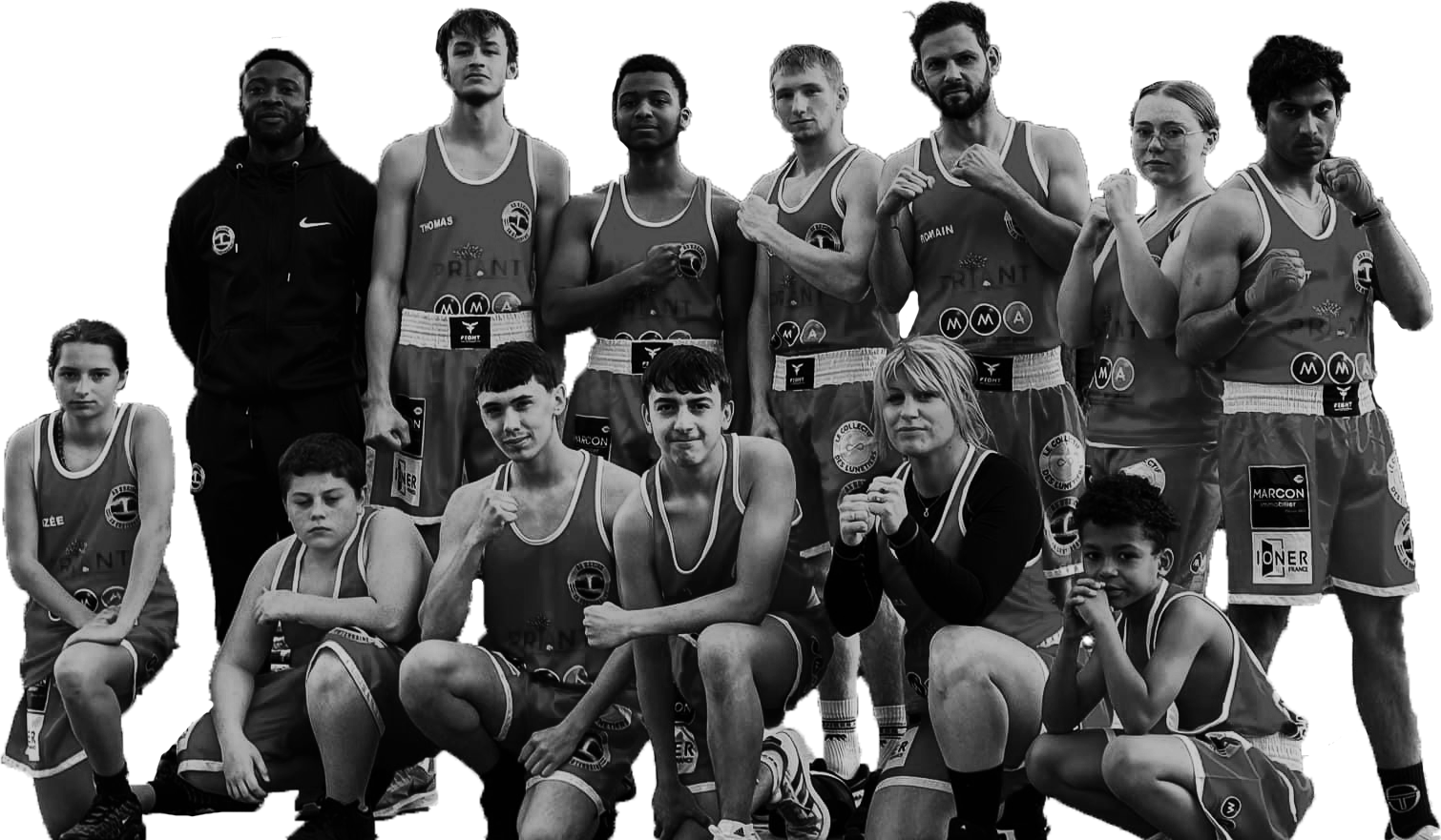 Boxeurs de l’AS Boxing La Souterraine à l’entraînement